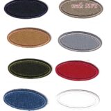 Θερμοκολλητικό σιδερότυπο μοτίφ μπάλωμα Οβάλ 25x55mm - Marbet 9976