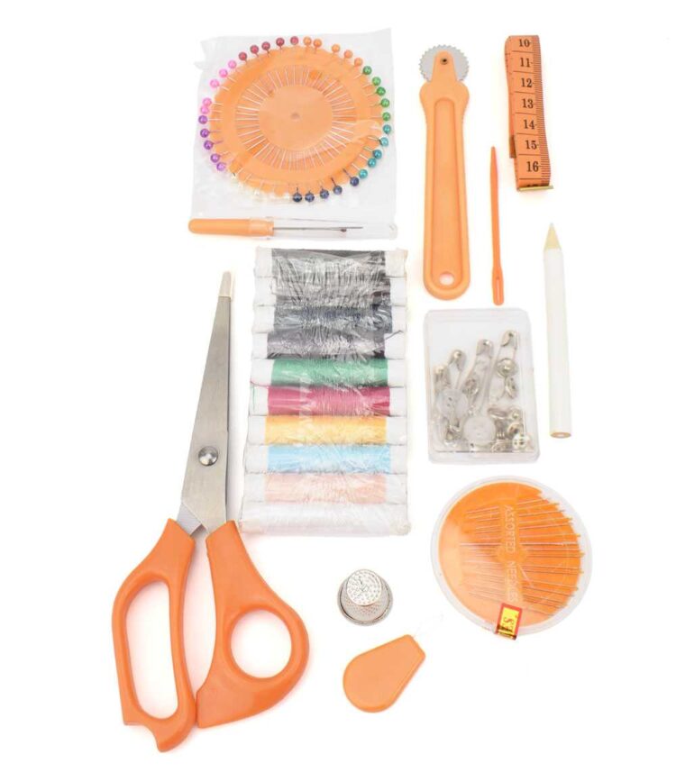 Σετ ραπτικής ταξιδίου με διάφανο τσαντάκι - Οργάνωση και αποθήκευση ραπτικών ειδων