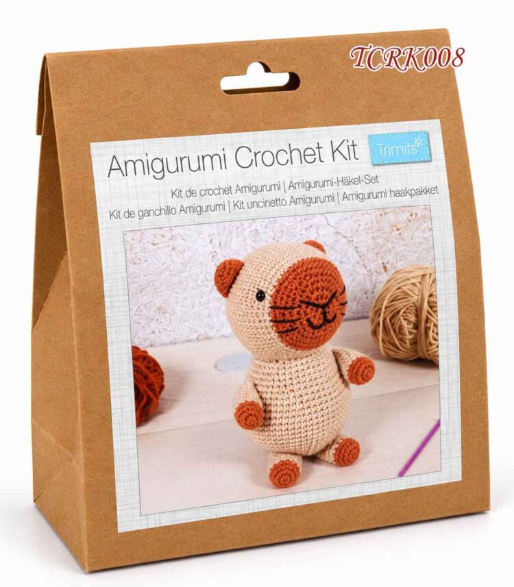 Κιτ Πλεξίματος Amigurumi – Καπιμπάρα 10×10,5×19 εκ. Trimits TCRK008