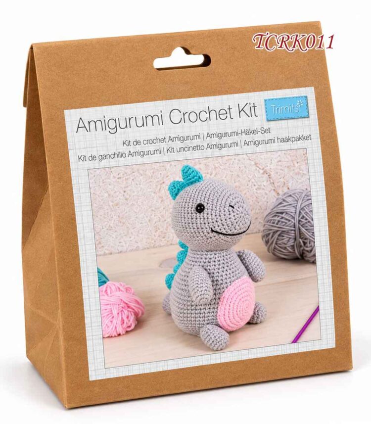 Κιτ Πλεξίματος Amigurumi – Δεινόσαυρος 13×8×17 εκ. Trimits TCRK011