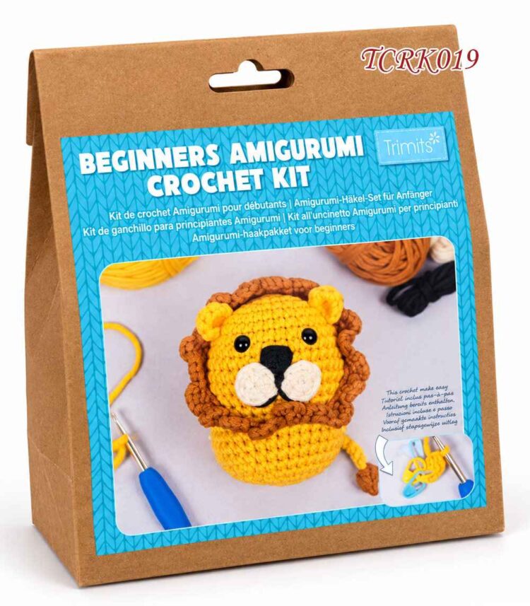 Κιτ Πλεξίματος Amigurumi για Αρχάριους – Λιονταράκι 8×9×11 εκ. Trimits TCRK019