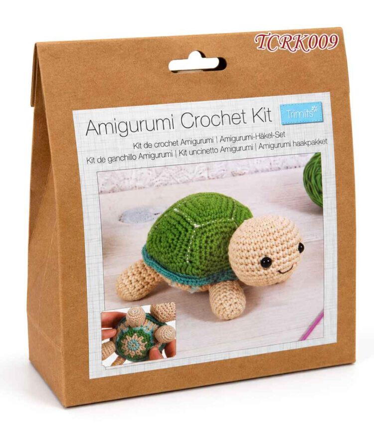 Κιτ Πλεξίματος Amigurumi – Χελωνίτσα 8×16,5×11,5 εκ. Trimits TCRK009